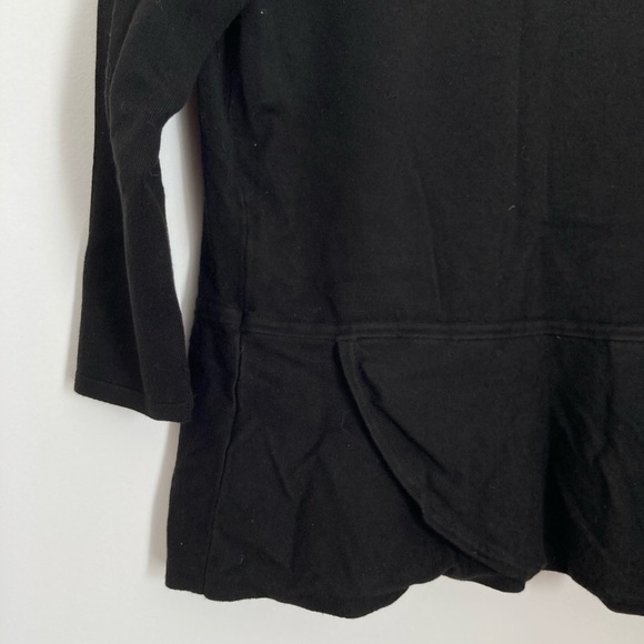 White House Black Market wrap around Style black sweater - Picture 6 of 8